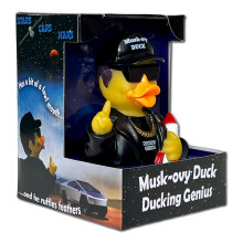 CelebriDucks - Musk-Ovy Duck - Geniale Drijvende Rubber Eend - Verzamelspeelgoed voor Kinderen en Volwassenen