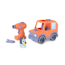Voiture Build-A-BUDDY Bluey - Véhicule Motorisé à Construire - Comprend Figurine et Perceuse