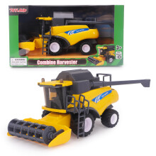 Toyland 1:32 Scala Mietitrebbia Gialla a Frizione - Giocattoli da Fattoria - 25cm x 11cm