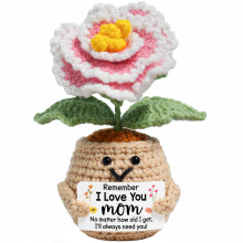 TEEBIM Regalos de ganchillo para el Día de la Madre de hija e hijo - Ideas de regalos inspiradores