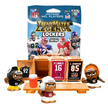 Teenymates Party Animal 2026 NFL Legends Serie 4 Figuren, Teamkleuren, One Size NFL Legends 2026 Locker Room Pack