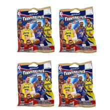 Party Animal NBA 2026 Serie 11 TeenyMates Figuren, Teamkleuren, Één maat (4 Blind Pack Bundel)