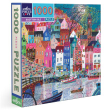 eeBoo Puzzle 1000 Pièces - Île Écossaise, 23" x 23" en Carton Recyclé
