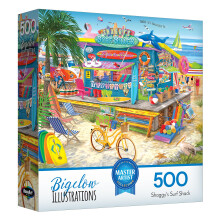 RoseArt - Illustrations de Chris Bigelow - Puzzle Jigsaw 500 pièces - Scène Colorée de Plage