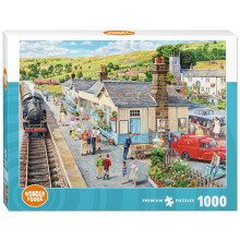 Wonder Forge A Country Station Puzzle 1000 Pièces pour Adultes | Pièces Uniques et Parfaites | Images Vibrantes