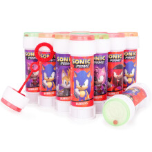 Toyland 12er Pack Sonic Seifenblasen mit Stäbchen, 2fl oz Lösung & Maze Deckel - Tasche & Partyspielzeug