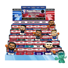 TeenyMates NBA Basketball Figuren Geschenkset, 2026 Lizenzierte Sammlerdose & 3 TeenyMates Packs (6 Figuren)