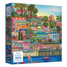 RoseArt - Millie Illustrates - Port De Soller Majorque, Espagne - Puzzle de 300 Pièces