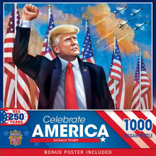 Puzzle Jigsaw 1000 Pièces MasterPieces - Célébrez l'Amérique - Donald Trump - 19,25"x26,75"