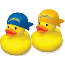 aminco Ensemble de Canards en Caoutchouc Los Angeles Chargers - Officiel - Idéal Cadeau pour Fans