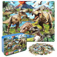 MZZOTOY Puzzles Monde des Dinosaures pour Enfants 4-8 ans, 100 Pièces Puzzles Éducatifs pour 3-5 ans