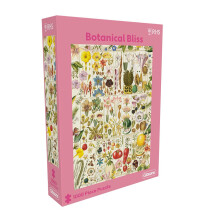 Puzzle en Bois Gibsons Tapisserie Jardin 1000 Pièces - Fabriqué en Amérique - Chats, Oiseaux & Art Floral