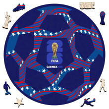 FIFA 2026 Trophée - Puzzle en Bois pour Adultes, 5MM Épais, Cadeau Collectible Créatif, Produit Officiel