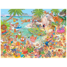 RoseArt - Cartoon Chaos - Loco Coco Paradise - Puzzle Jigsaw 500 Pièces