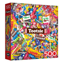 RoseArt - Assortiment de Bonbons - Puzzle 500 pièces Tootsie Mega Mix pour Adultes, Design Collage