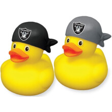 aminco Las Vegas Raiders NFL Team Gummiente Set Zwei-Pack - Offizielles Sammlerstück