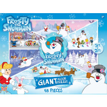 Puzzle de sol MasterPieces - Puzzle géant 48 pièces pour enfants - Frosty le bonhomme de neige - 3ftx2ft