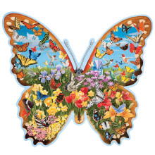 Bits and Pieces - Puzzle de 750 Pièces pour Adultes - Prairie de Papillons Cachés - Puzzle par l'Artiste Jack Williams