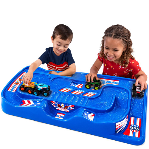 Table de course Simplay3 Portable Carry and Go pour enfants, sans assemblage, rouge