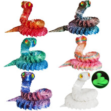 OGCHFZC 6 stk 3D-gedruckte Schlange, 12,8 Zoll flexible 3D-gedruckte Schlange für Kinder Deko