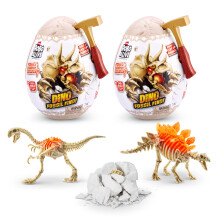 Robo Alive Mini Dinosauro Fossile (2 Pack, Gigantoraptor & Stegosaurus) di ZURU, 5+