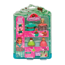 Poupées Sweetopia Pâtisserie - Poupées Transformables avec Décor Spécial, 4 Pâtisseries Miniatures