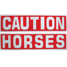 Intrepid International Adesivo Riflettente Caution Horse (2 Pezzi)