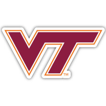VT Hokies 4 Pollici Adesivo Vinilico Prodotto Collegiale Ufficialmente Licenziato