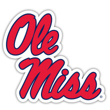 Mississippi Rebels Ole Miss Adesivo in Vinile 12 Pollici Prodotto Collegiale Ufficiale