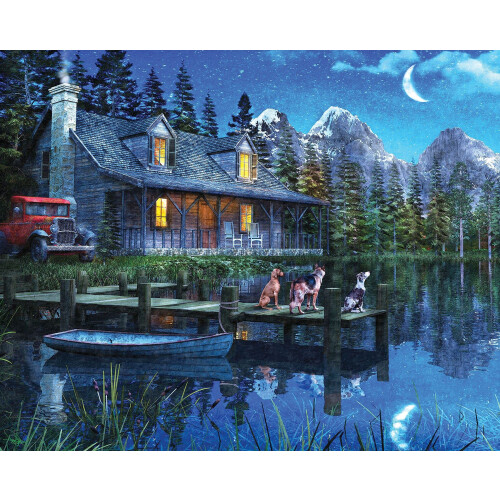 Puzzle Jigsaw de 1000 Pièces Springbok Nuit Étoilée Multi, Grand/24 x 30"
