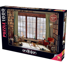 Puzzle Anatolian - Chats de fenêtre, Puzzle 1000 pièces, #1065, Multicolore (ANA1065)
