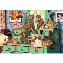 Puzzle Anatolian - Table de Maquillage Chats, Puzzle de 260 Pièces, #3344