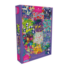 Gibsons HoT Carnival de la Nature Puzzle 1000 pièces - Montage vibrant de plantes, fleurs et faune