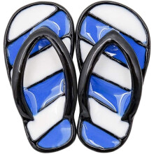 Blue 1/12 Miniature Beach Flip Flops Dollhouse Decoration Accessories, Dollhouse Decor, Dollhouse Accessories, Ornamental