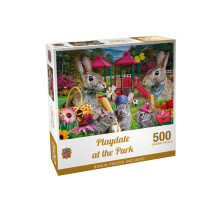 Puzzle Jigsaw Masterpieces Playdate au Parc - 500 Pièces pour Adultes - À partir de 14 ans
