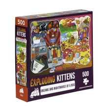 Le Puzzle Jigsaw Rêves & Cauchemars d'un Chien par Exploding Kittens - 500 Pièces