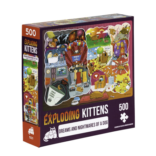 Exploding Kittens Le Puzzle Jigsaw Rêves & Cauchemars d'un Chien par Exploding Kittens - 500 Pièces
