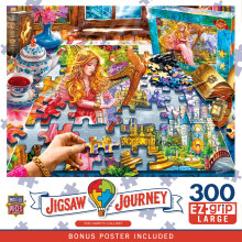MasterPieces Puzzle 300 Pièces EZ Grip - L'Hymne à la Harpe - Grandes Pièces pour Adultes & Famille, 18" x 24"