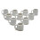 10 Tasses à Café Thé Grises Blanches 1,2 Cm Décorations - Petits Éléments pour Déco Maison 1