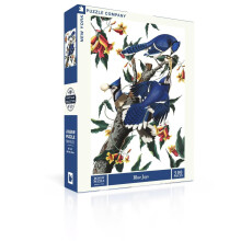 New York Puzzle Company - Images Vintage Jays Bleus - Puzzle 500 Pièces par John James Audubon