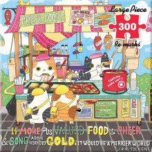 Re-marks Street Food Puzzle, 300 Teile, Jigsaw Puzzle für alle Altersgruppen