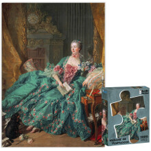 Puzzle en plastique de 1000 pièces Madame de Pompadour par Franois Boucher | Impression de qualité musée