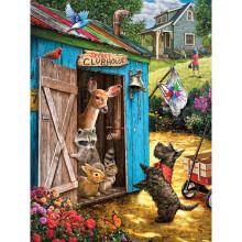 Bits and Pieces - Quel est le mot de passe ? Puzzle de 300 pièces - Mesure 18" x 24" - Par l'artiste Larry Jones