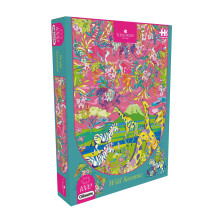 Gibsons HoT Wild Savanna 1000 Teile Puzzle für Erwachsene - Farbenfrohe Tierwelt und Landschaft von House of Turnowsky