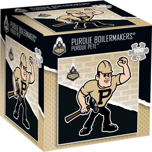 MasterPieces Puzzle 100 pièces NCAA - Purdue Boilermakers - Purdue Pete - 10" x 10"