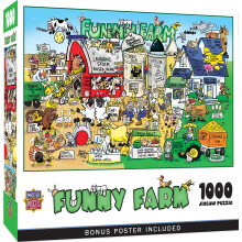 MasterPieces Puzzle 1000 Pièces pour Adultes - Ferme Humoristique - 19.25" x 26.75"