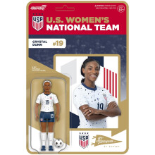Super7 USWNT Voetbal Crystal Dunn - 3,75" U.S. Vrouwen National Team Actiefiguur met Bal Accessoire