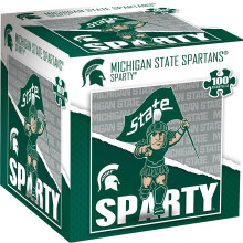 MasterPieces Puzzle 100 Pièces NCAA - Michigan State Spartans - Sparty le Spartan - 25,4 cm x 25,4 cm