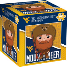 Puzzle en Bois Licensed NCAA 100 Pièces - West Virginia Mountaineers - 10" x 10"