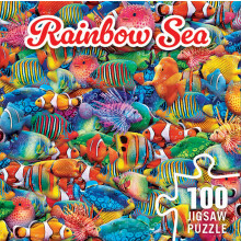 MasterPieces Mer Arc-en-Ciel 100 pièces - Activité Éducative et Amusante pour Enfants et Familles